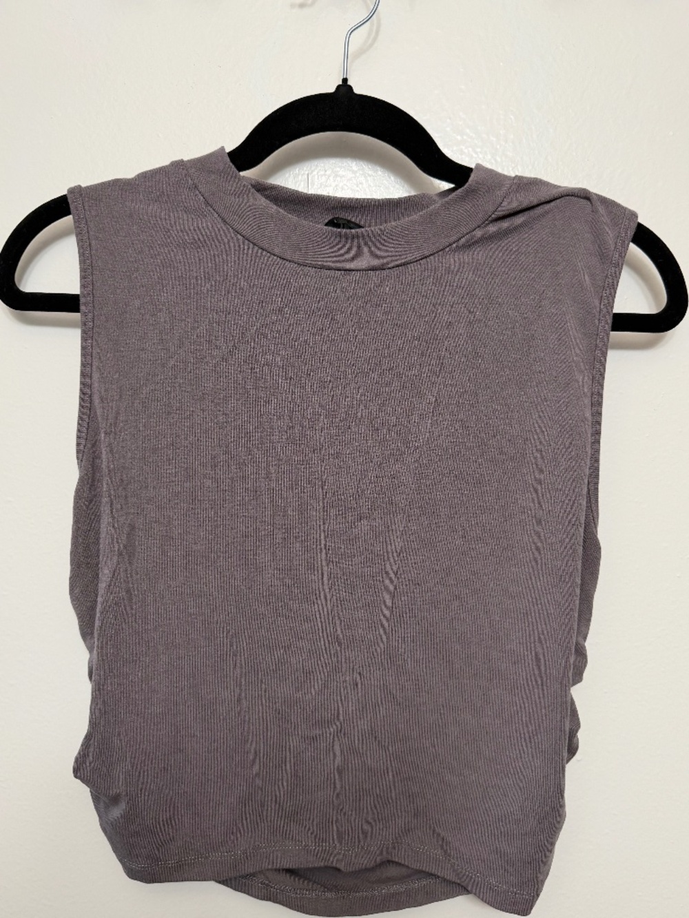CIDER Dark grey ruched sleeveless top - Size XL